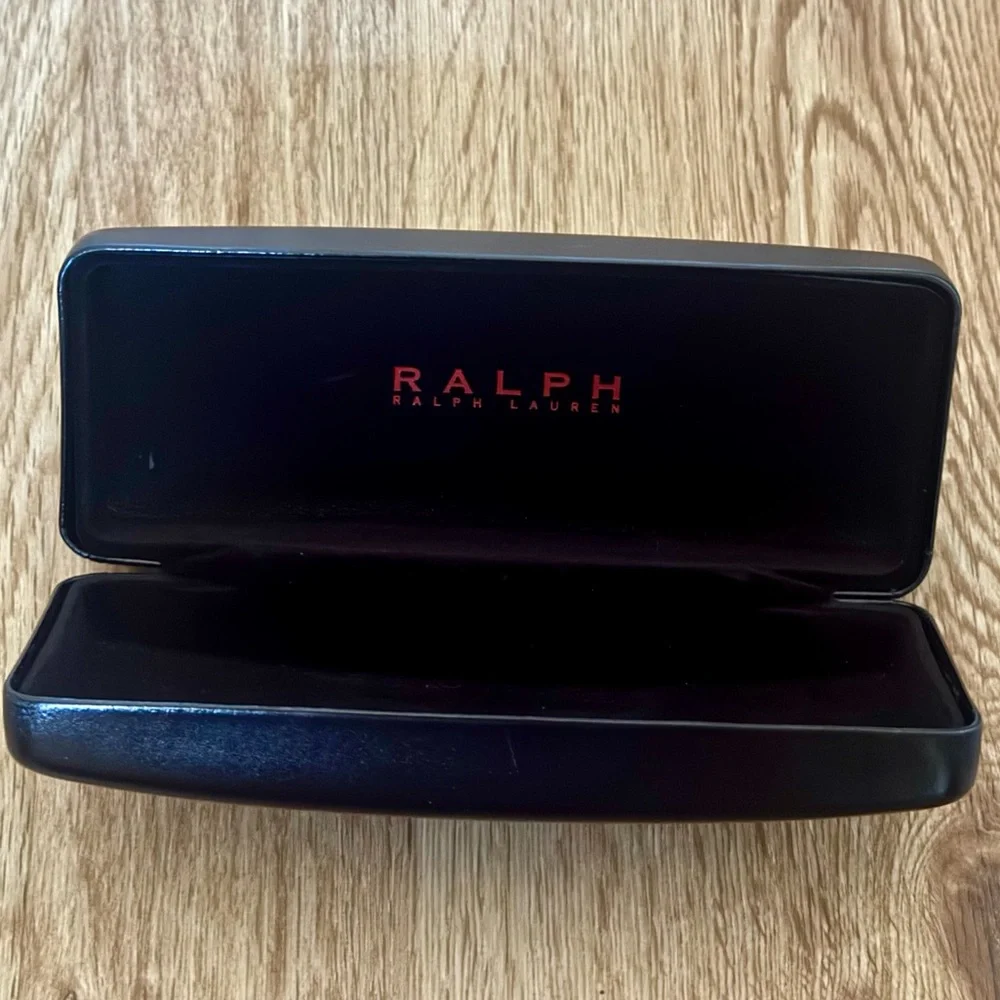 Ralph Lauren Black Hard Eyeglasses/ Sunglasses Case Designer ECU